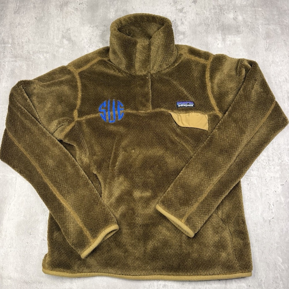 Patagonia Re Tool Snap T Fleece Womens S Brown Pullover Logo Outdoor